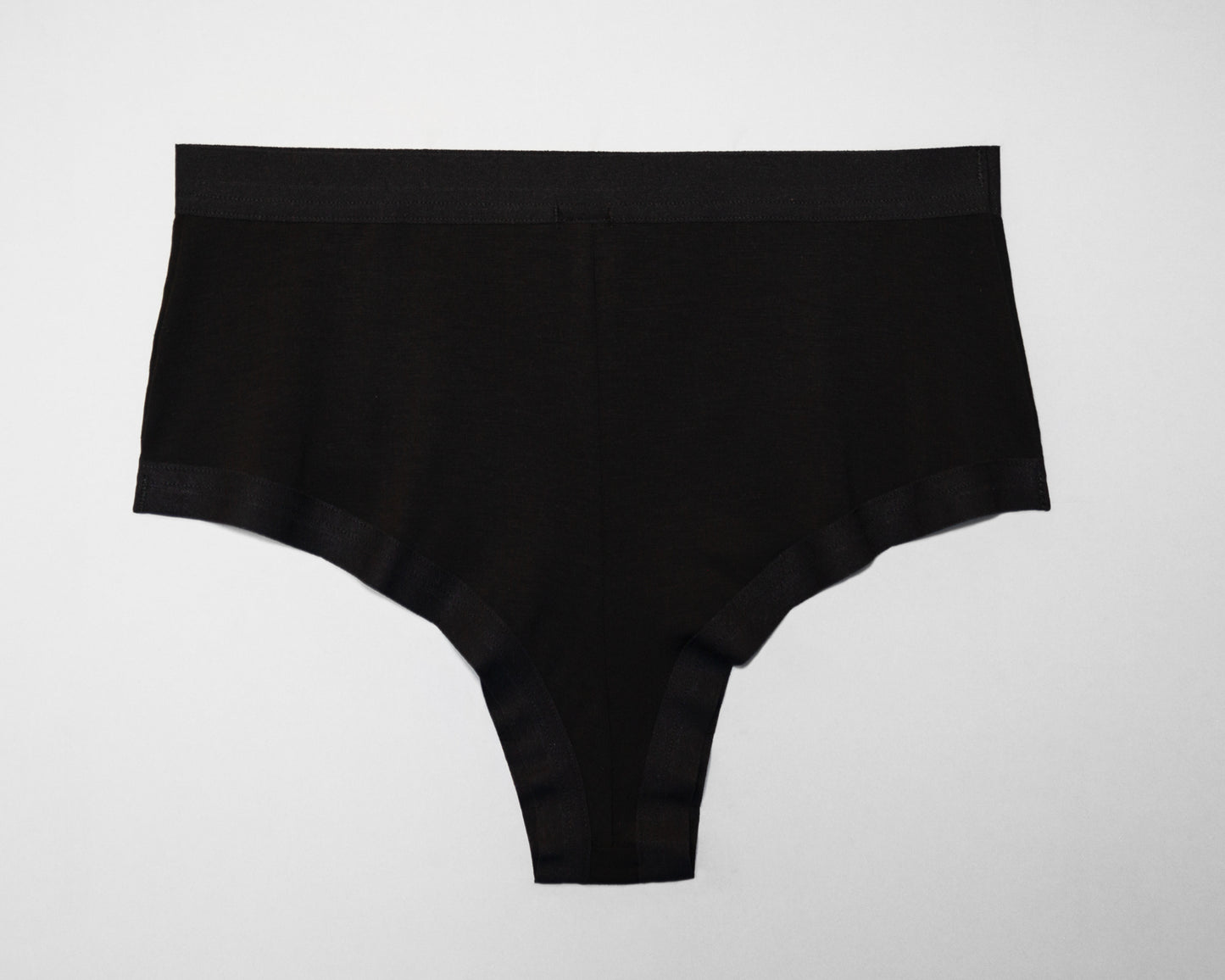 Full back view of The Bamboo Brazilian with plain elastic in the leg opening.