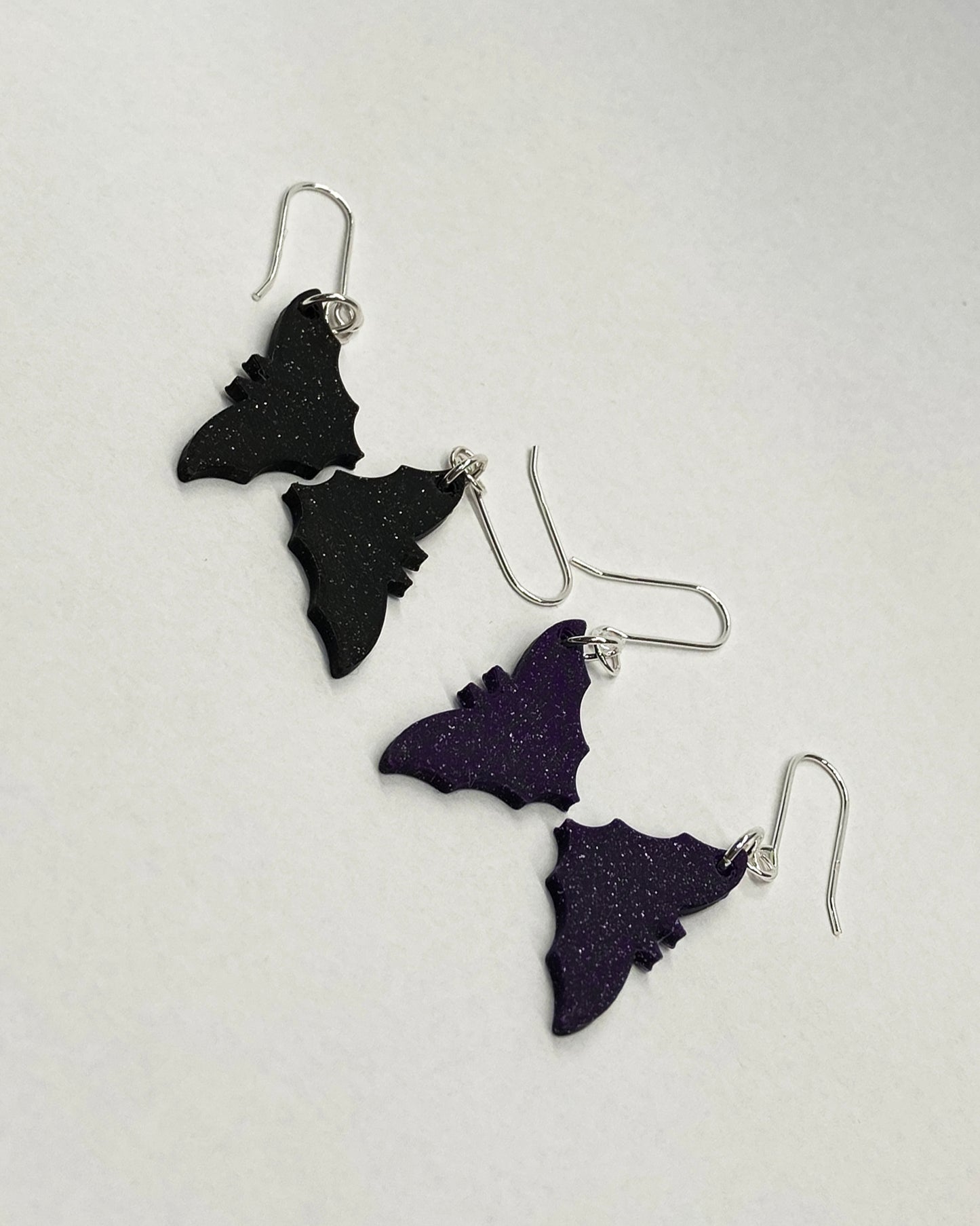 3D-printed earrings - Bats
