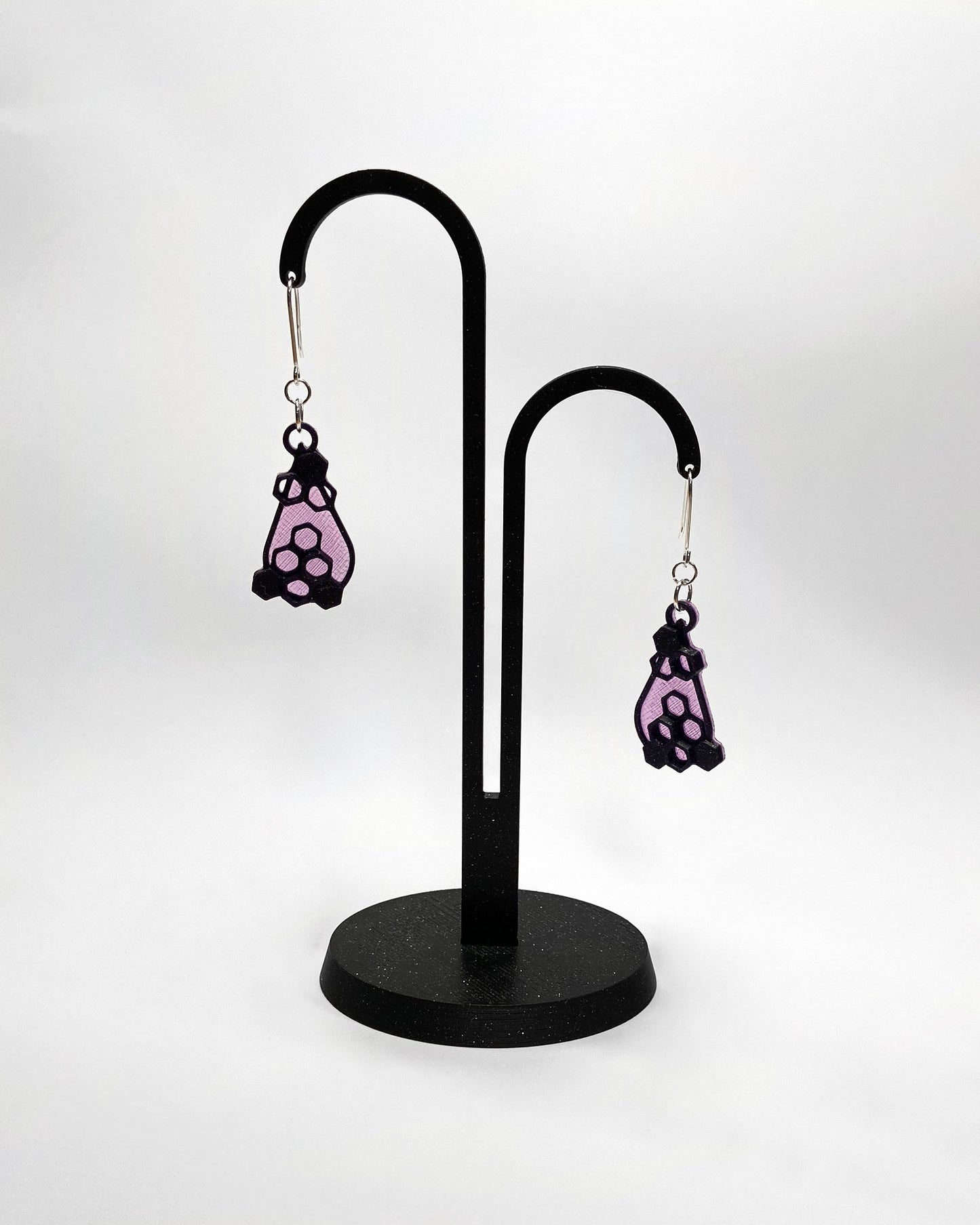 3D-printed earrings - Honey small